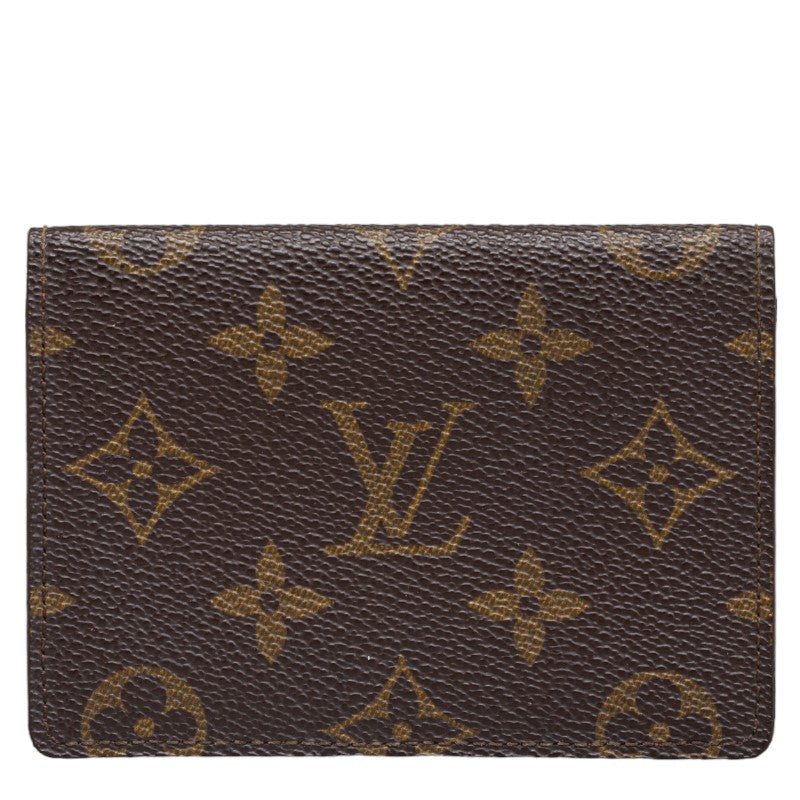 Louis Vuitton Monogram Port 2 Cult Vertical Passcase M60533 Brown PVC Leather  Louis Vuitton