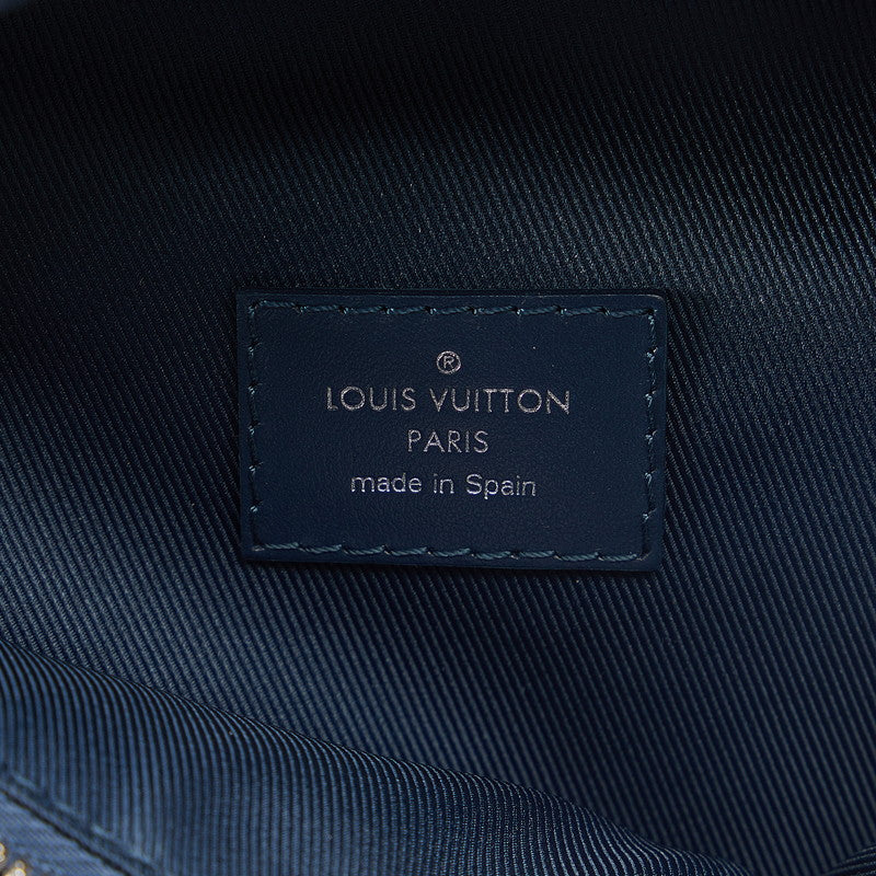 Louis Vuitton Monogram Aqua garden Discovery Bum Bag PM Body Bag M22576 Blue PVC Leather