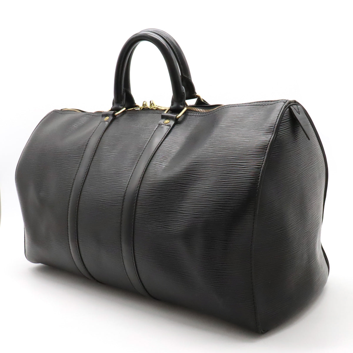 Louis Vuitton Louis Vuitton Louis Vuitton Epi Keippoor 45 Boston Bag Travel Bag Black Black Black Black M59062