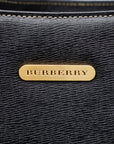 Burberry Nova Check Handbags One-Shoulder Bag Black Leather Ladies Burberry