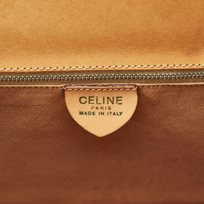 Celine Macadame Handbags Leather Brown