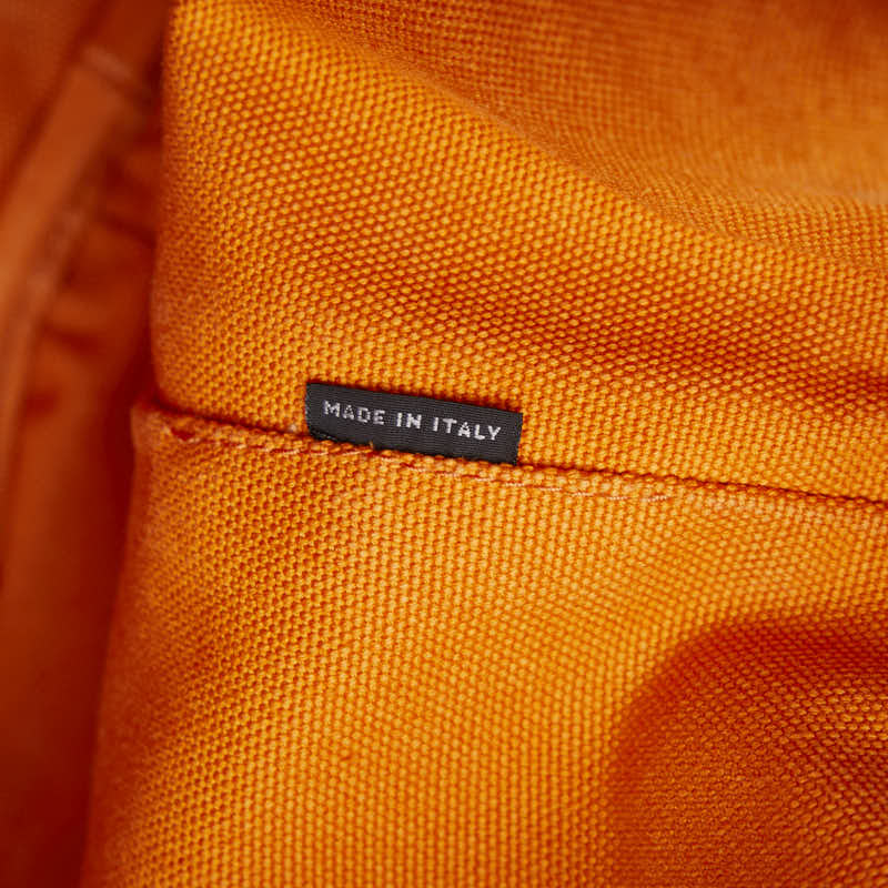 PRADA Canapa Handbag in Canvas Orange Ladies