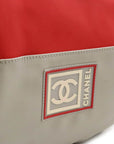 CHANEL CHANEL SPORTS LINE COCOMARK BACKPACK RUCKSACH LAVER Mesh RED RED GREY