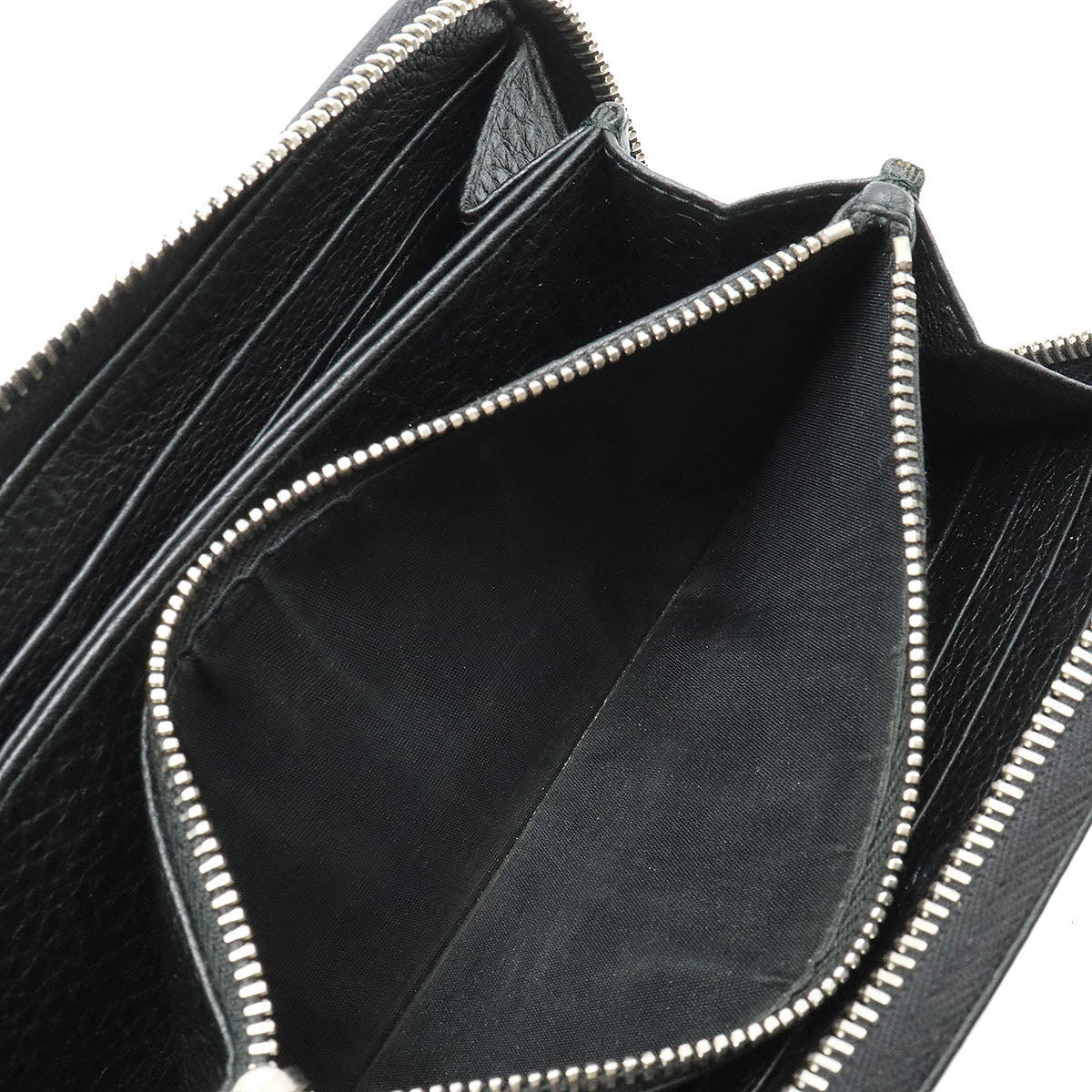 PRADA Prada VITELLO PHENIX Round  Long Wallet Leather NERO Black Black Silver Gold  Home Boutique Purchases 1ML506 [Sexy] Blossom/Mosaic Quality