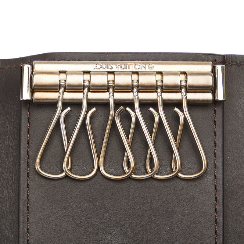 Louis Vuitton Monogram Glass Multicle 6 Keycase M66430 Brown Leather  Louis Vuitton