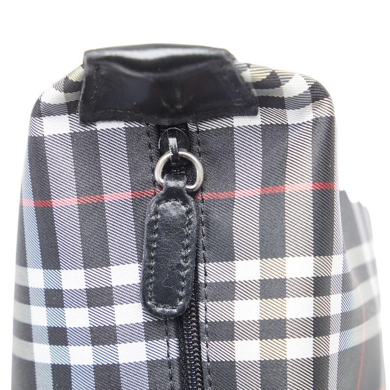 Burberry Nova Check Mini Handbags Accessory  Black Nylon Leather Ladies BURBERRY