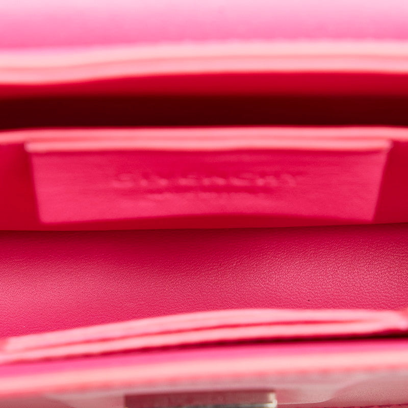 Givenchy 迷你鏈條斜挎包 EF K 0136 粉色皮革