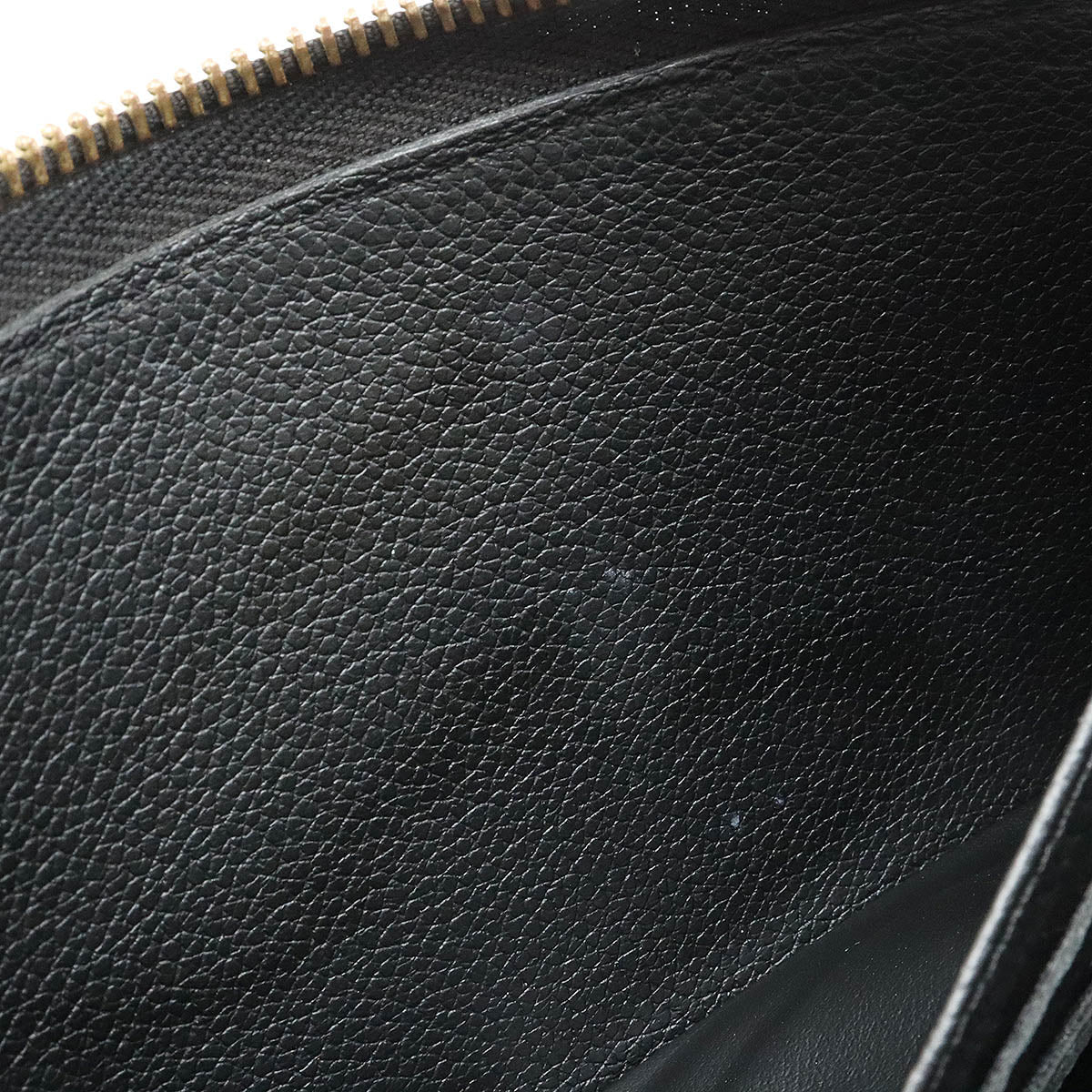 Louis Vuitton Monogram Emplant Zippie Wallet Round Fassner Long Wallet Leather Noir Black M61864