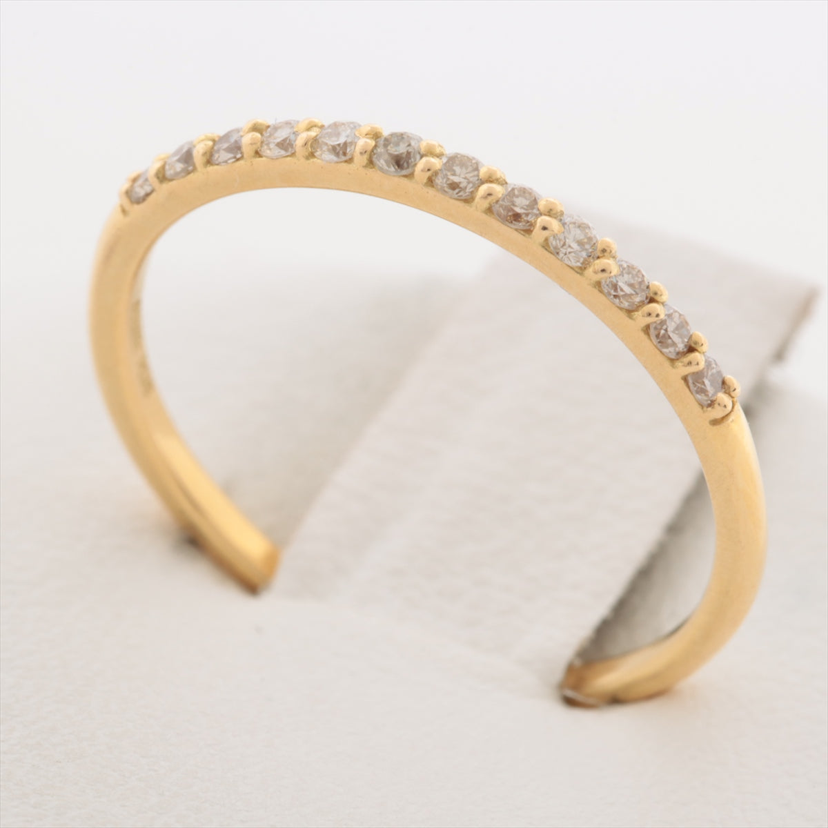Arch Diamond Ring K18 (YG) 1.2g 0.12 E