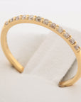 Arch Diamond Ring K18 (YG) 1.2g 0.12 E
