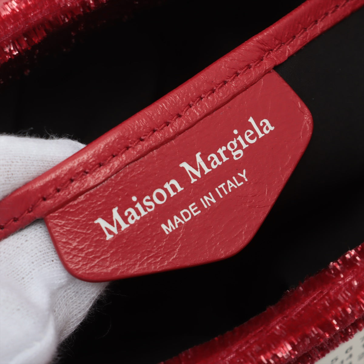 Mason Margherita Gramsum Belloa Chain Shoulder Bag Red Dale