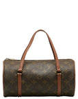 Louis Vuitton Monogram Papillon 26 Shoulder Bag M51366 Brown PVC Leather