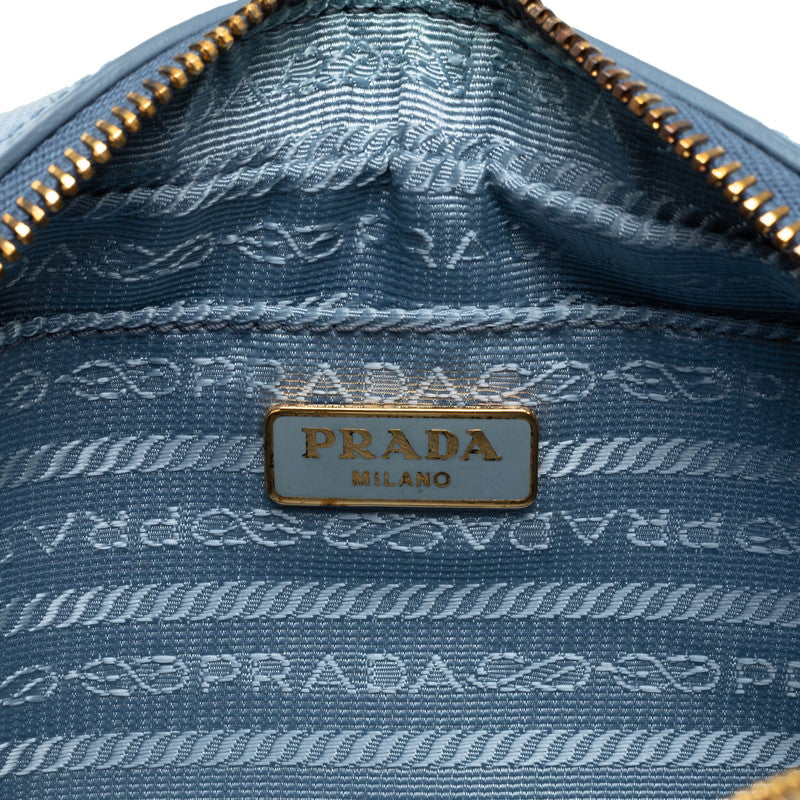 PRADA Prada Sapphiano 1N1674 Shoulder Bag Leather Blue Lady Sapphi