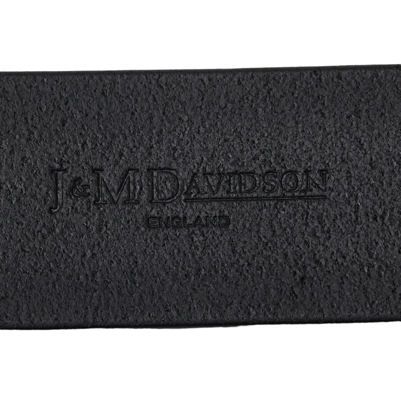 Jandem Davidson Ring Belt 32/80 Black Gold Leather  J&amp;M Davidson