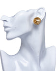 Chanel Cocomark Chain Motif Earrings Gold  Ladies Chanel