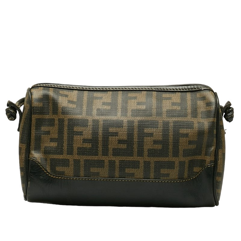 Fendi Fendi Shoulder Bag PVC/Leather Black Brown Ladies Fendi