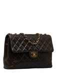 Chanel Decamatrasse 30 Cocomark Single Flap Chain Shoulder Bag Black Ramscreen Ladies CHANEL