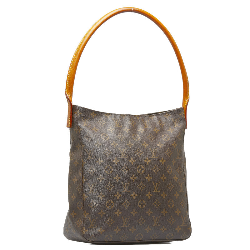 Louis Vuitton Monogram Lo-Ping GM Shoulder Bag M51145 Brown PVC Leather  Louis Vuitton