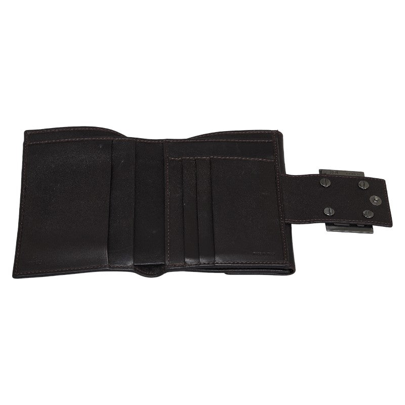 Fendi  Twin Folded Wallet M80035 Brown Canvas Leather  Fendi
