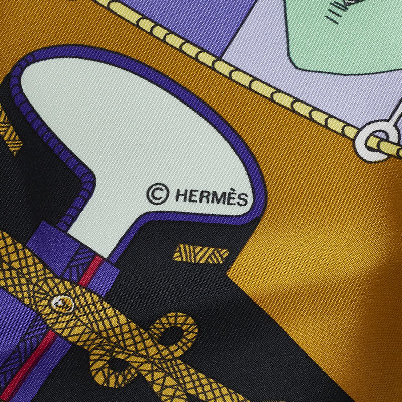 Hermes Carré 90 Circus Circus carf Pearl Multicolor Silk  Hermes