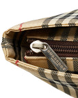 BURBERRY NOVA CHECK Tote Handbag Canvas Leather Ladies