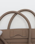 Celine Lagoon Mini  Leather Handbags Beige