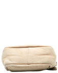 Chanel Mattress Logo Gold  Boar Chain houlder Bag Beige Sweater  CHANEL