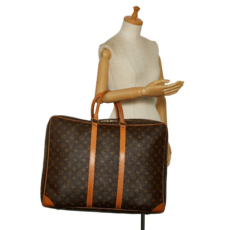 Louis Vuitton Monogram Sirius 55 Boston Bag Travel Bag M41404 Brown PVC Leather  Louis Vuitton