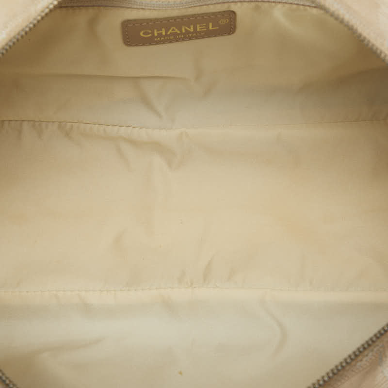 Chanel Cocomark New Label Line Handbags Beige Nylon Leather  Chanel