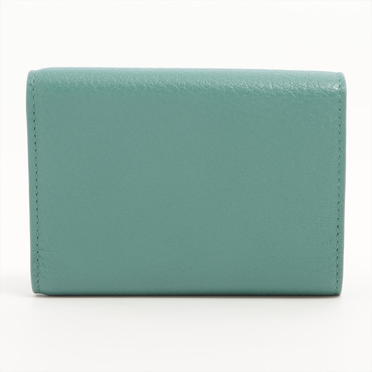 Bottega Veneta Leather Compact Wallet Blue