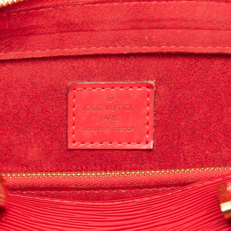 Louis Vuitton Epi Punch Handbag M52057 Castilian Red Leather  Louis Vuitton