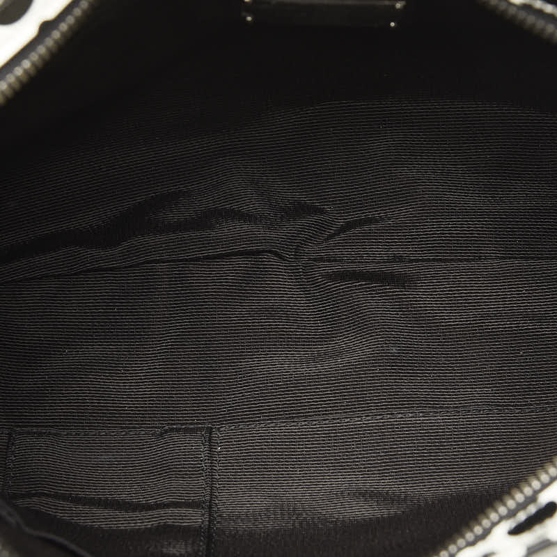 Marissa Handbag AB-21A439 Black White Leather  Salvatore Ferragamo