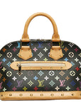 Louis Vuitton Black Monogram Multicolor Alma Handbag M92646