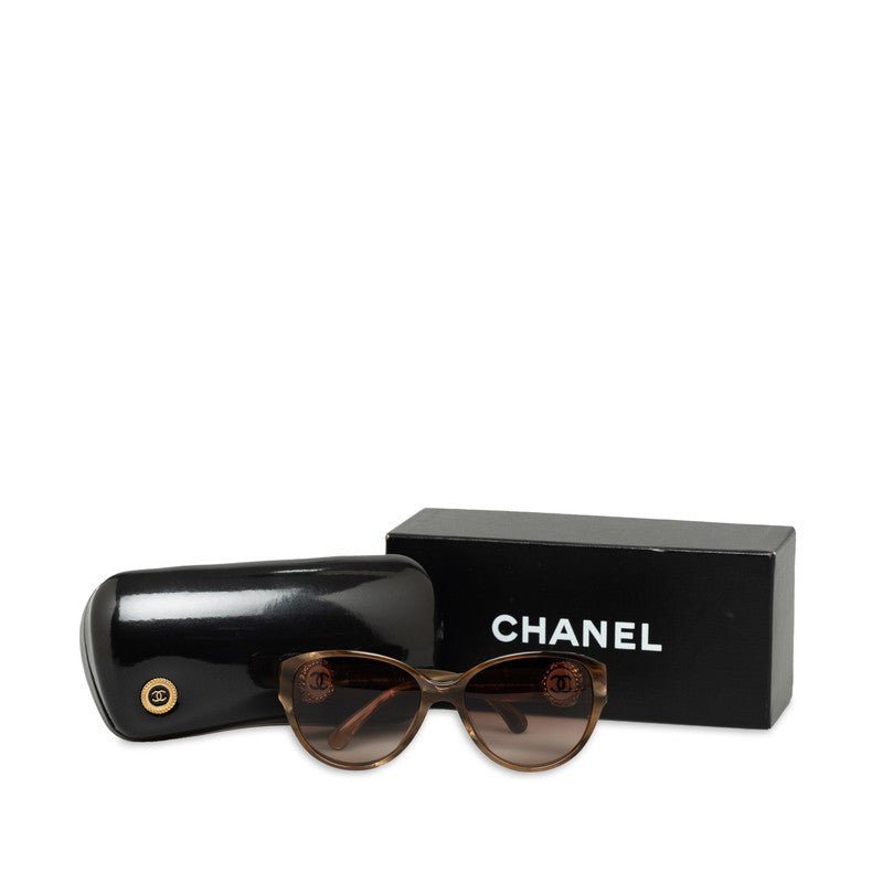 Chanel 5192-A Sunscreen Glasses Plastic Brown