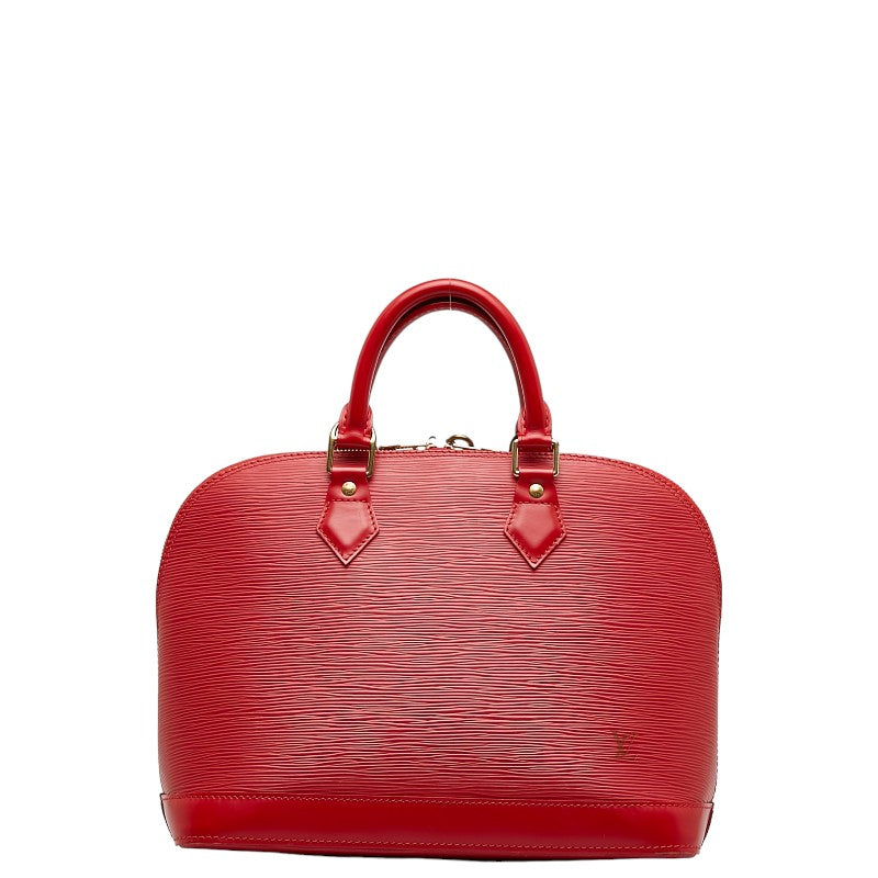 Louis Vuitton Epic Alma Bag Boston Bag M52147 Castilian Red Leather  Louis Vuitton