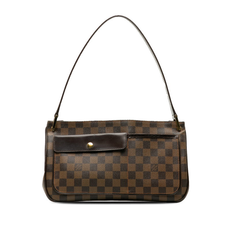 Louis Vuitton Damier Overnight Shoulder Bag N51129 Brown PVC Leather  Louis Vuitton