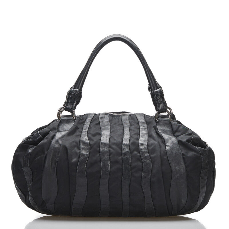PRADA PRADA BL0538 Handbags Laser/Nylon Black Ladies Ladies