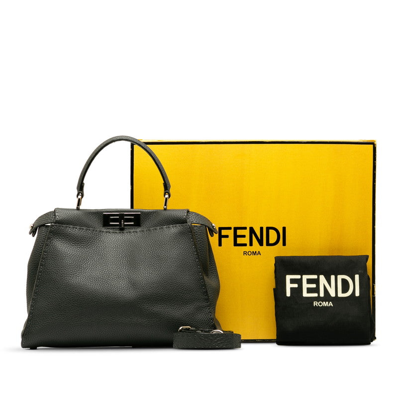 FENDI FENDI Celeria Handbags/Car Fraser Gray Lady Fraser