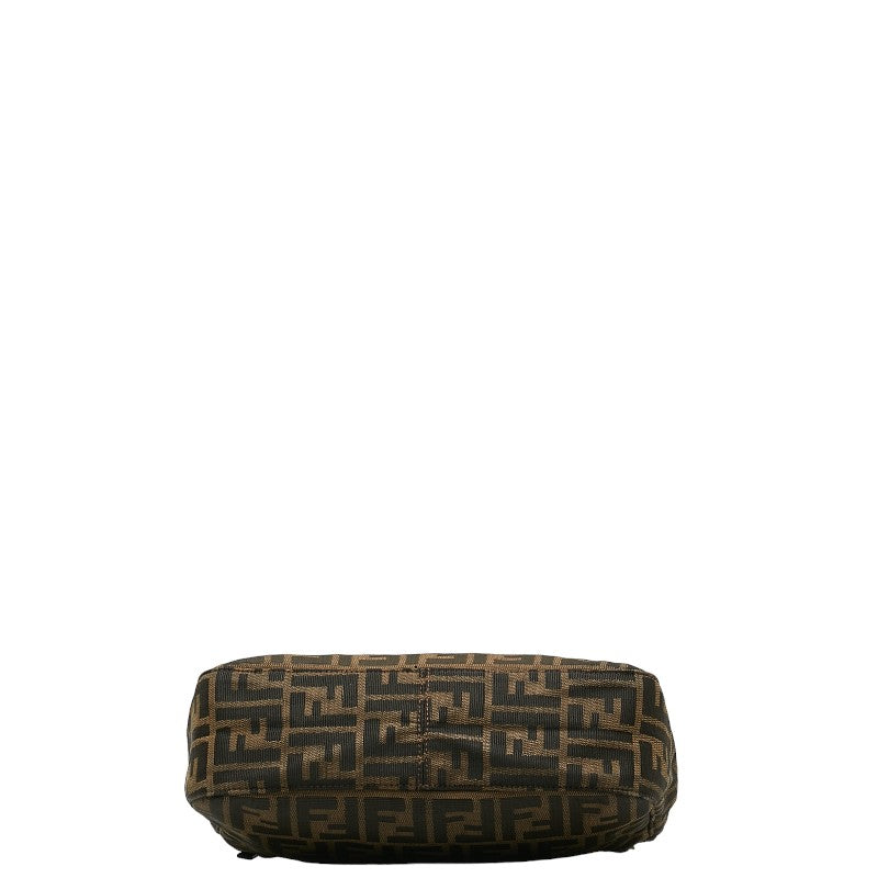 FENDI Zucca Shoulder Bag 26726 Brown Canvas Leather