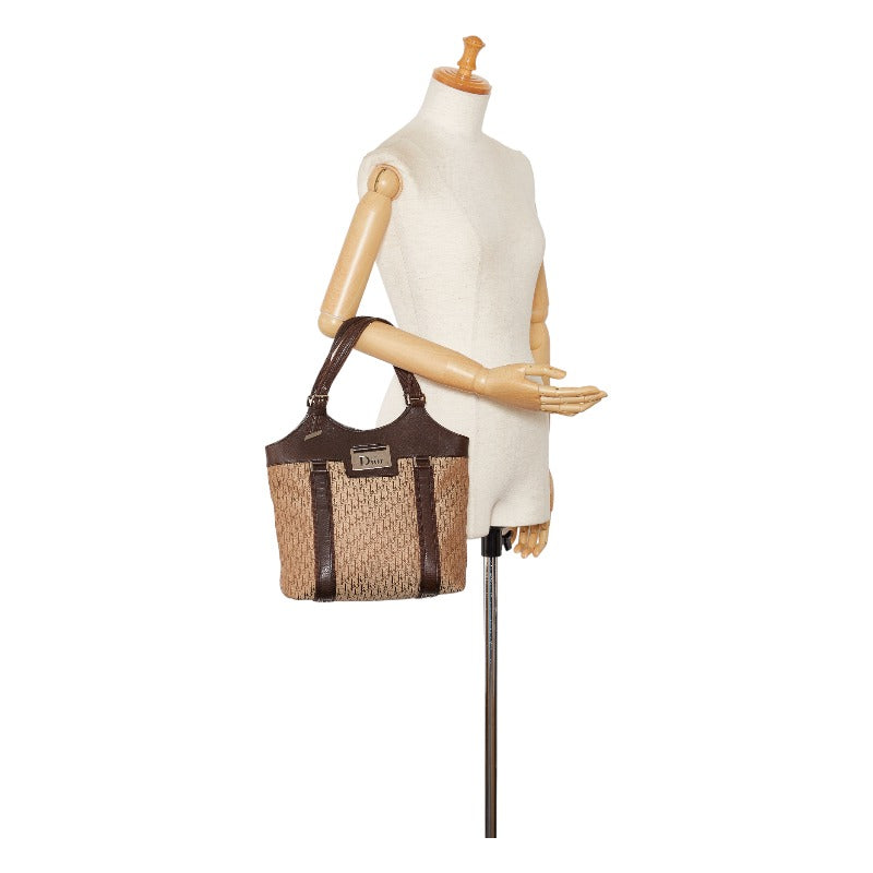 Dior Trotter Street handbag toast bag beige brown canvas leather ladies Dior