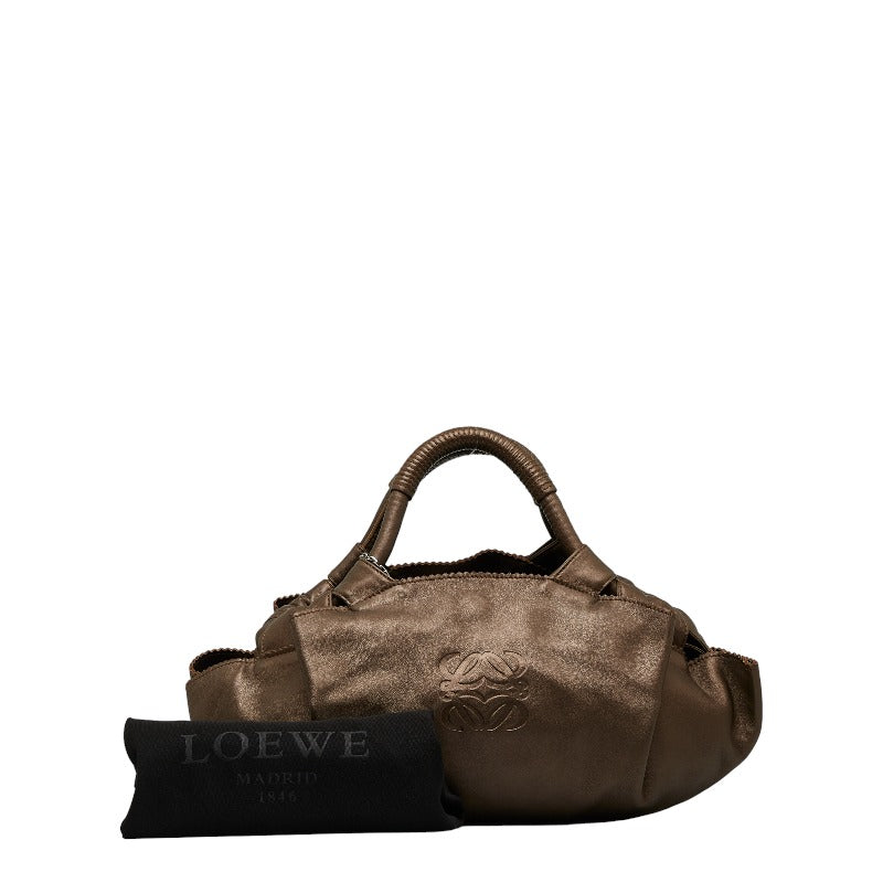 Loebe Anagram Handbags Brown Leather Ladies LOEWE