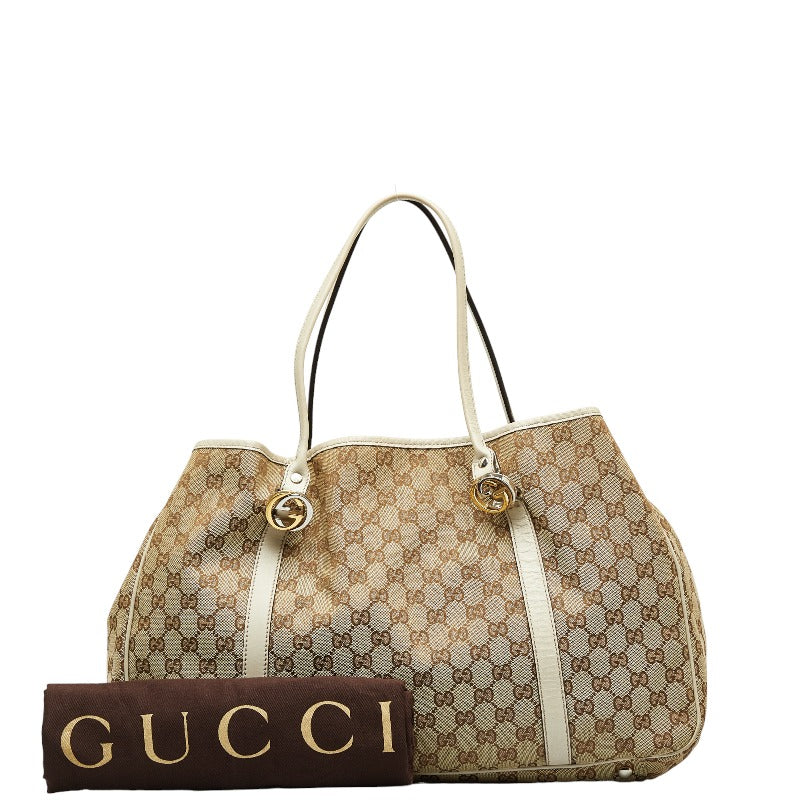 Gucci GG Canvas Tote Bag 232956 Beige Ladies