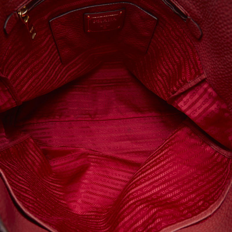 PRADA Prada Vitello Phoenix 1BG865 Handbags Leather Red &#39;s Handbags