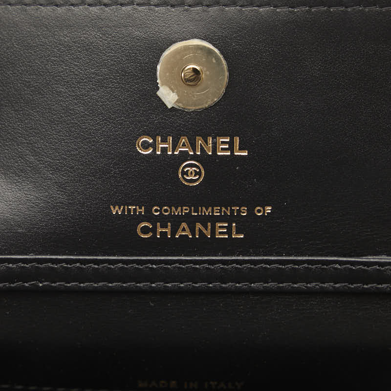 Chanel Checker Flag Year-End  Mini Chain houlder Bag Beige Multicolor Canvas  CHANEL