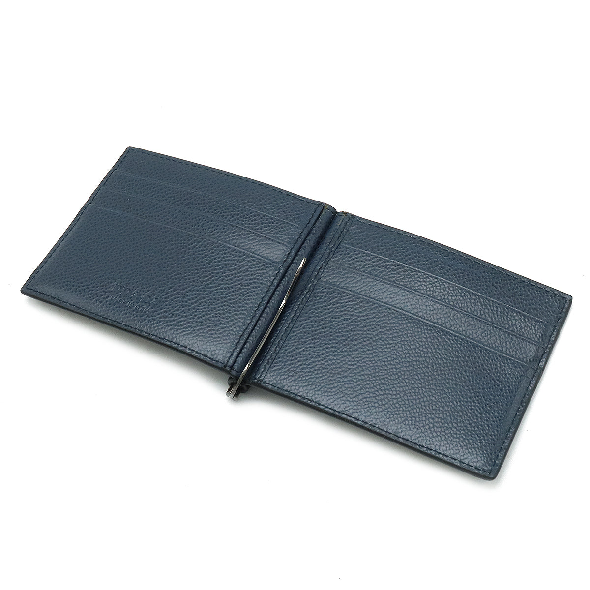 PRADA Prada 2 Folded Wallet 2 Folded Wallet Money Clip Leather NERO Black Black Navi  2MN077