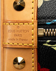 Louis Vuitton Monogram Multicolor M92646 Handbag PVC/Ledger Noir Black