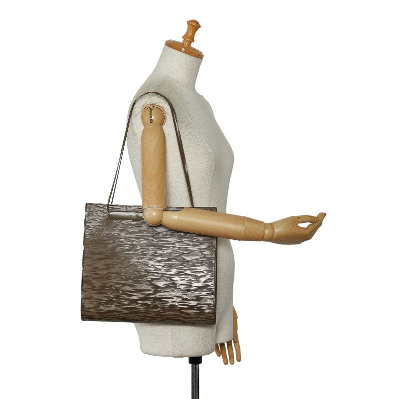 Louis Vuitton Epi Santrope Tote Bag M5246C Beige Leather