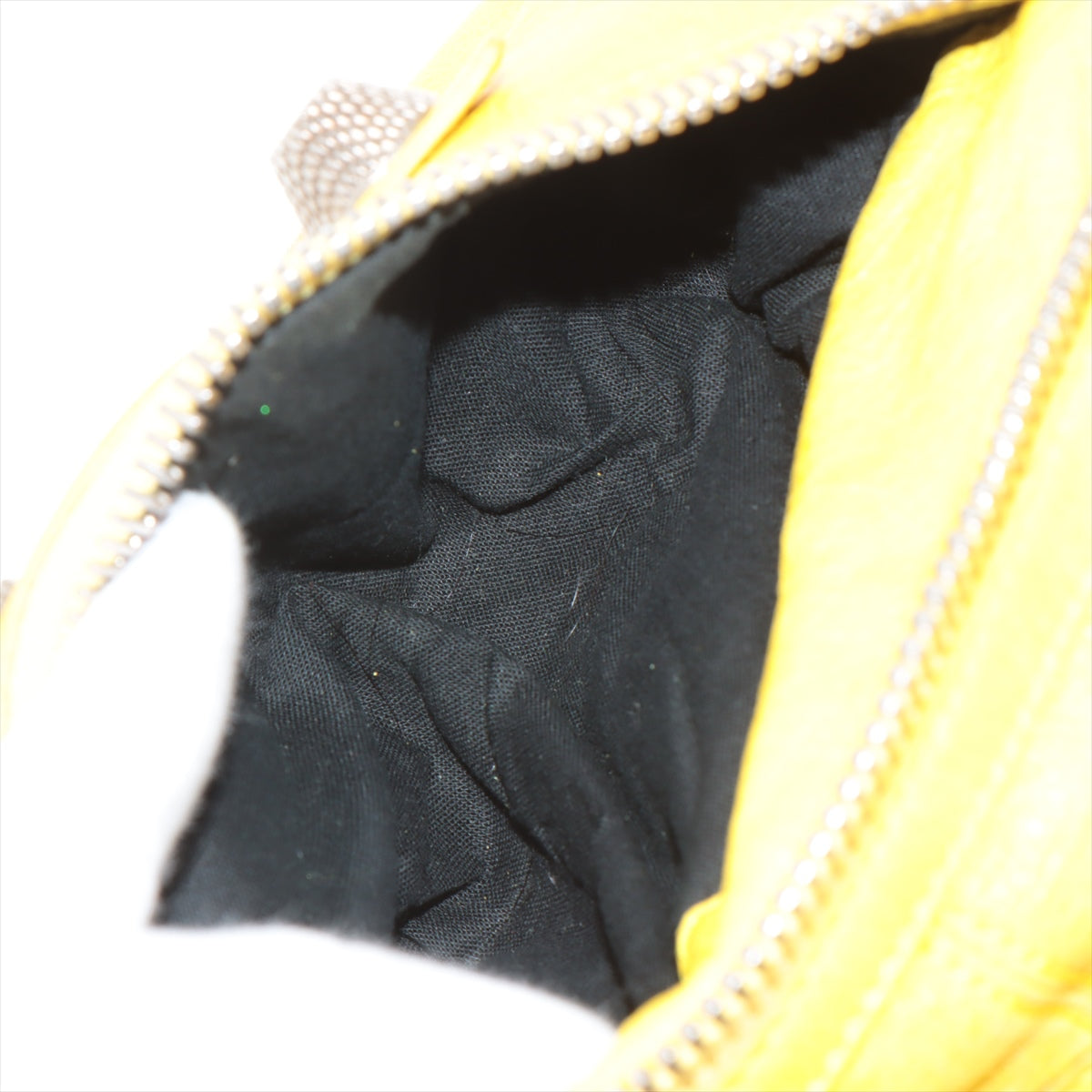 Giant Part Time Leather Handbag Yellow 173082     Mirror