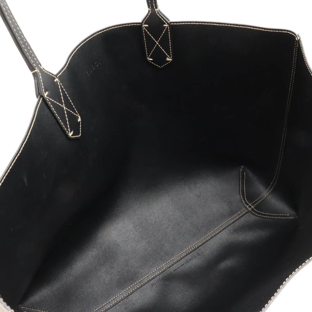 GUCCI Gucci GG Spring Reversible s Bag Shardartot PVC Leather Carquibbean Black 368568