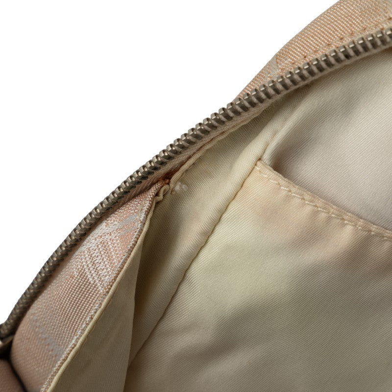 Chanel New Label Line Handbags Business Bag Briefcase Beige Canvas Leather Ladies CHANEL